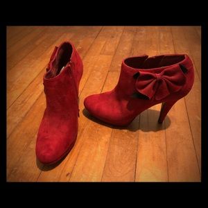 IMPO Red Bow Booties